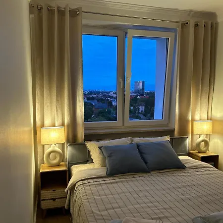 Apartament Z Widokiem Na Gdansk I Zatoke Free & Priv Parking Exterior photo